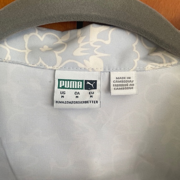 Cropped Puma button down fun print NWOT - Picture 4 of 4